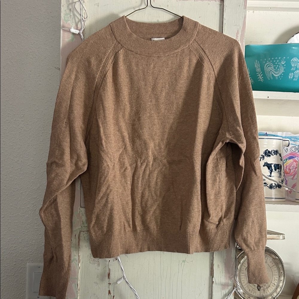 a new day Camel Brown Crewneck Sweater